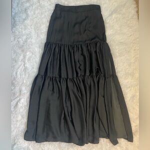 Elegant Black Maxi Skirt